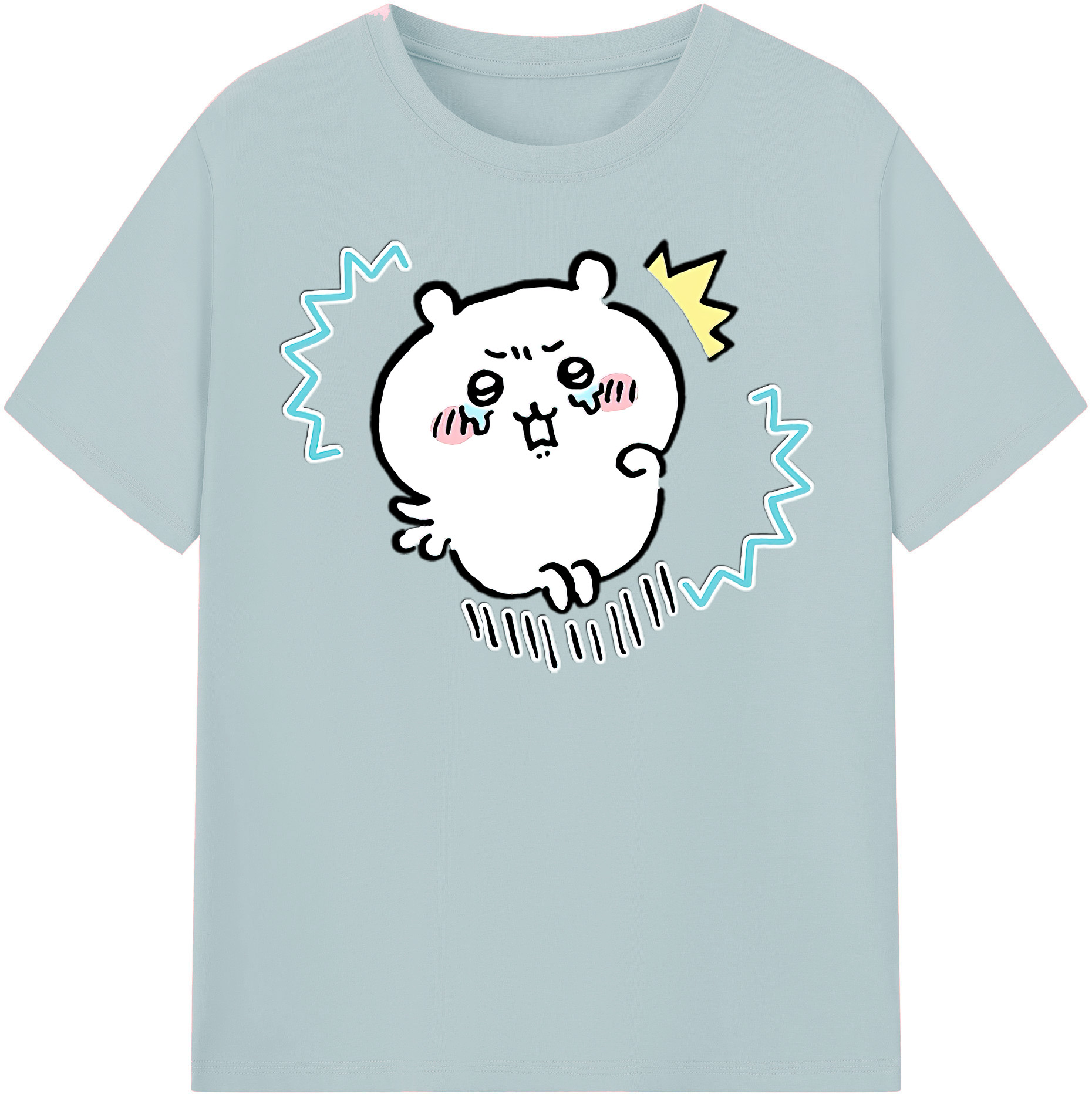 （画像用） ちいかわ ちいかわ Chii-kawa chiikawa 綿100％半袖Tシャツ（フロントプリント）